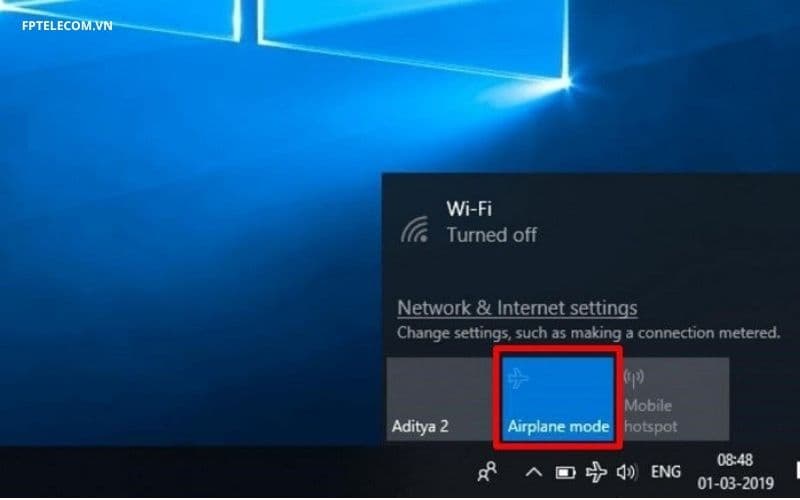 Máy tính không bắt được WiFi 
